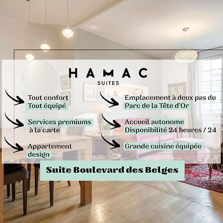 Suite des Belges Parc Tête D'Or - 4 à 6 voyageurs Lião Exterior foto
