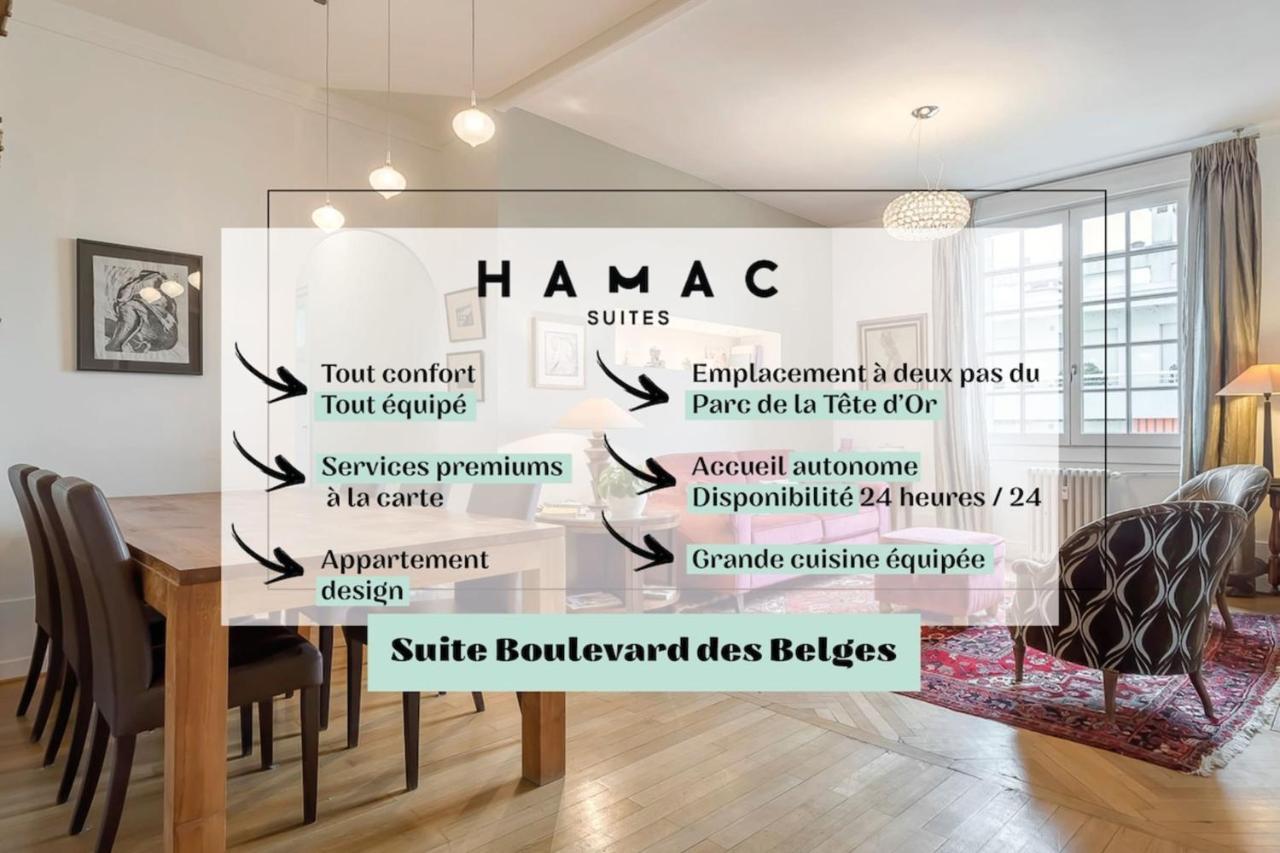 Suite des Belges Parc Tête D'Or - 4 à 6 voyageurs Lião Exterior foto